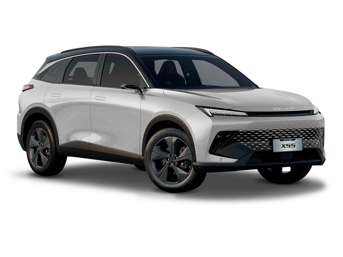 BAIC X55 Светло-серый металлик с чёрной крышей